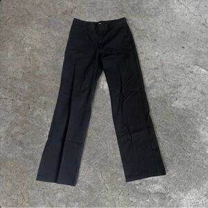 Dickies Black Workwear Pants with Logo Patch